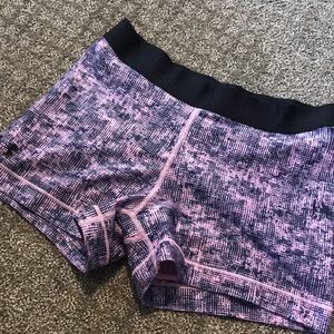 Purple Under Armour compression shorts - spandex